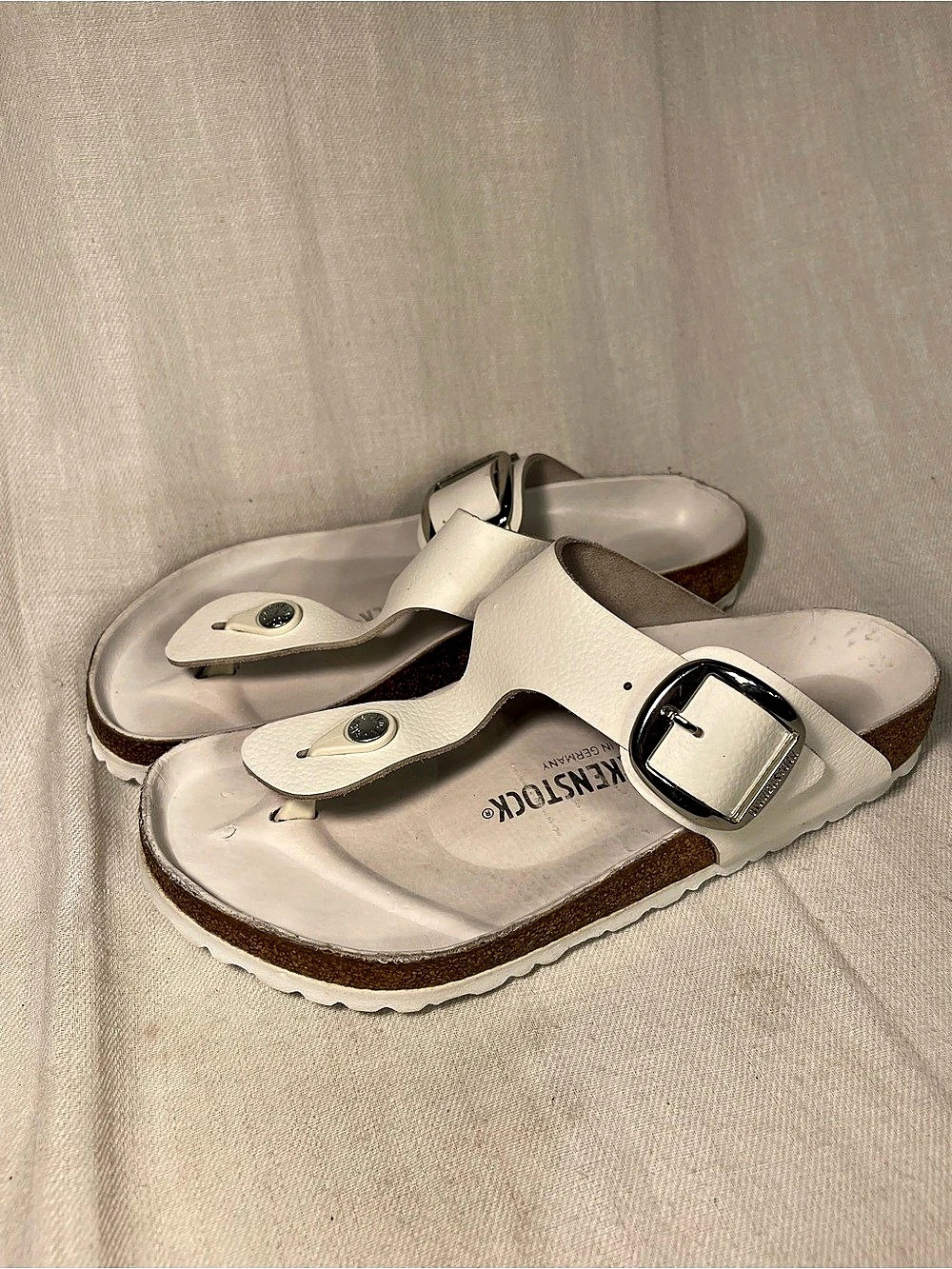 Birkenstock Gizeh Sandals White US 10 EU 40